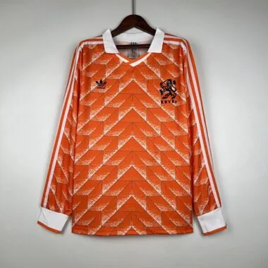 1988 Retro Long Sleeve Netherlands Home S-XXL