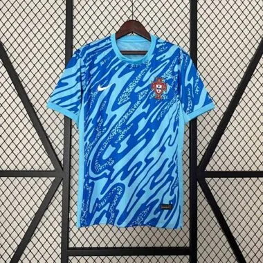 2024 Portugal Blue Goalkeeper Kit Sport AAAAJersey Yupoo