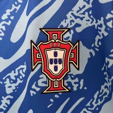 2024 Portugal Blauw Keepersuitrusting Sport