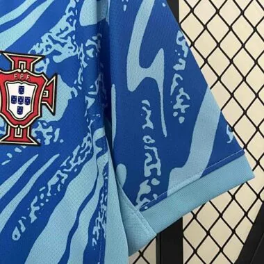 2024 Portugal Blauw Keepersuitrusting Sport