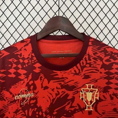 2024 Portugal Training Kit Red UEFA Euro Shirt Football