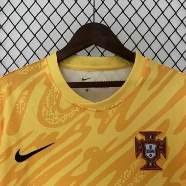 2024 Portugal Goalkeeper Yellow Kit UEFA Euro Football