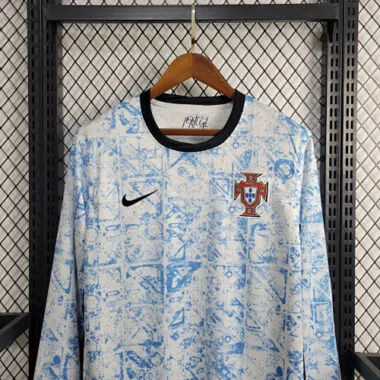 2024 Portugal Away Kit Long Sleeve Shirt Jersey