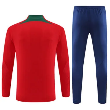 2023 Portugal Red Long Sleeve Training Suit Yupoo