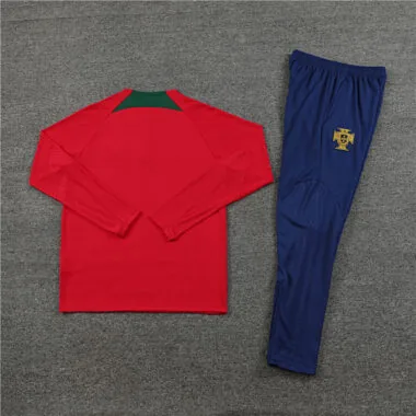 2023 Portugal Red Long Sleeve Training Suit Yupoo