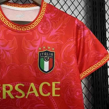 2022 Italy Versace Special Edition Red Kit Football Uniform