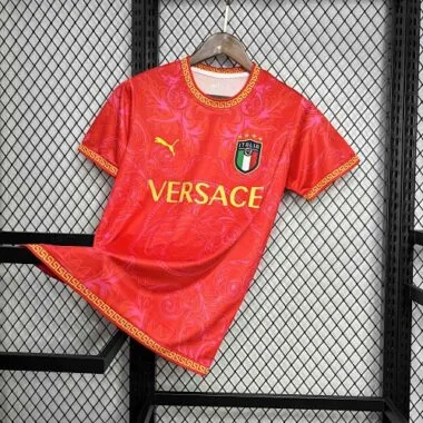 2022 Italy Versace Special Edition Red Kit Football Uniform