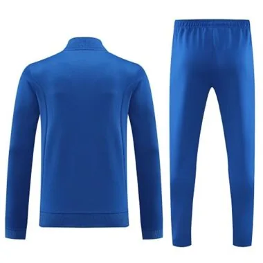 2024 Italy Long Sleeve Kits Blue Jacket Suits Soccer Jerseys