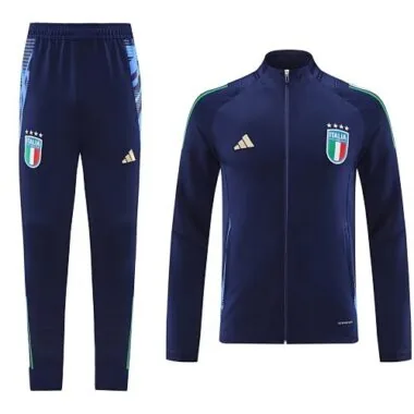 2024 Italy Long Sleeve Kit Navy Jacket Suits Soccer Jerseys