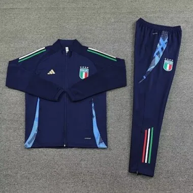 2024 Italy Long Sleeve Kit Navy Jacket Suits Soccer Jerseys