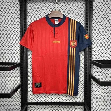 1996 Spain Home Retro Kit Vintage Shirt Sport AAAAJersey Yupoo