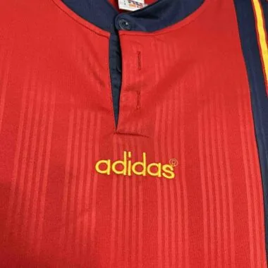 1996 Spain Home Retro Kit Vintage Shirt Sport