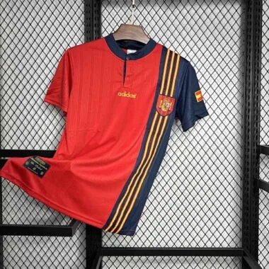 1996 Spain Home Retro Kit Vintage Shirt Sport