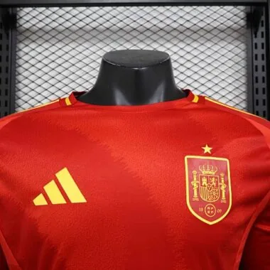 2024 Spain Home Long Sleeve Kit Player Version Shirt Sport