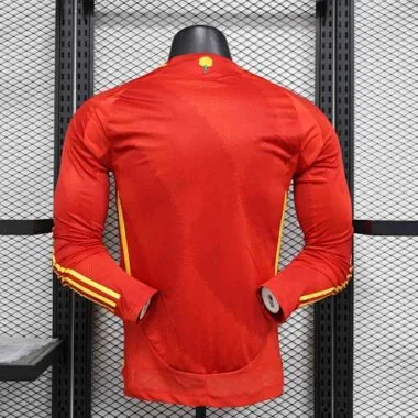 2024 Spain Home Long Sleeve Kit Player Version Shirt Sport