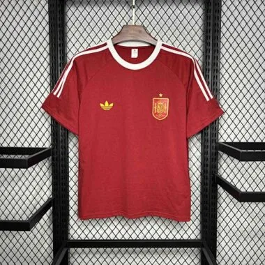 24-25 Spain Retro Style Red Kit AAAAJersey Supplier Yupoo