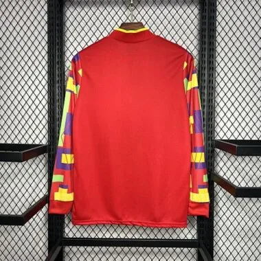 95-96 England Retro GoalKeeper Long Sleeve Kit Vintage Shirt Soccer