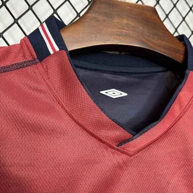 2002 England Away Retro Kit Double-Sided Uniform