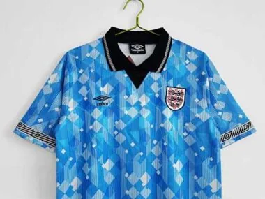 1990 England third away blue