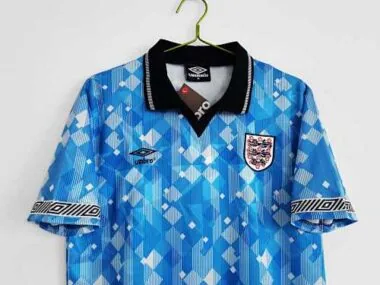 1990 England third away blue
