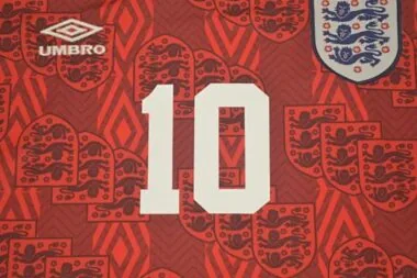 1994 England Auswärtstrikot in Rot
