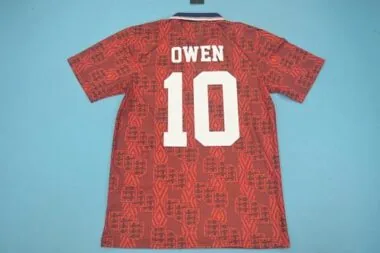 1994 England Auswärtstrikot in Rot