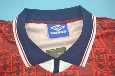 1994 England Auswärtstrikot in Rot