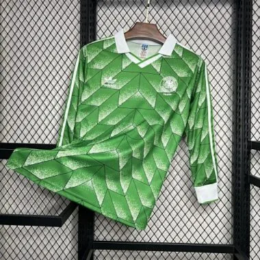 1990 Germany Away Retro Long Sleeve Vintage Shirt Sport