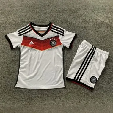 Equipamentos retro de futebol da Alemanha para crianças de 2014