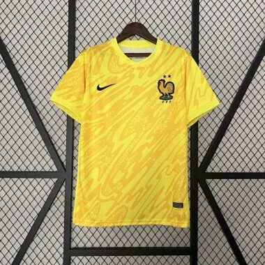 2024 France Goalkeeper Yellow Kit UEFA Euro Football