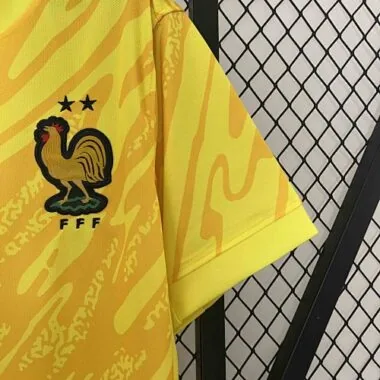 2024 France Goalkeeper Yellow Kit UEFA Euro Football