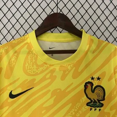 2024 France Goalkeeper Yellow Kit UEFA Euro Football