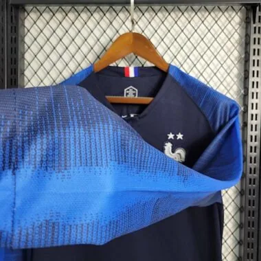 2018 Retro Long Sleeve France Home S-XXL
