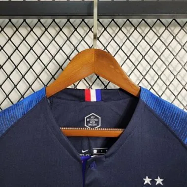 2018 Retro Long Sleeve France Home S-XXL