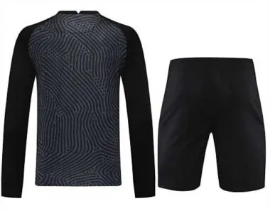 2021 France black goalkeeper long sleeve