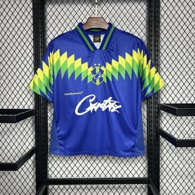 1995 Brazil Away Retro Corteiz Special Kit Vintage Shirt Soccer AAAAJersey Yupoo