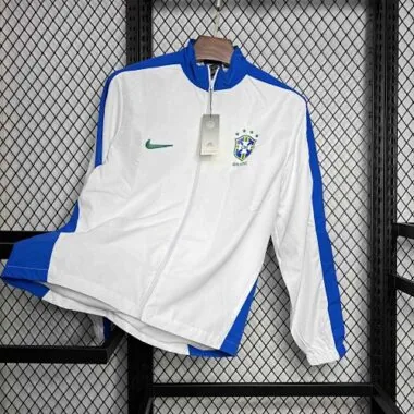 2024 Brazil White Windbreaker Jacket Sport