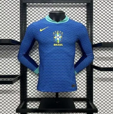 2024 Brazil Away Long Sleeve Kit Player Version Shirt Best Wholesale Yupoo