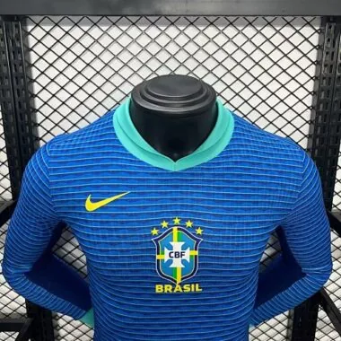2024 Brazil Away Long Sleeve Kit Player Version Shirt Best Wholesale Yupoo