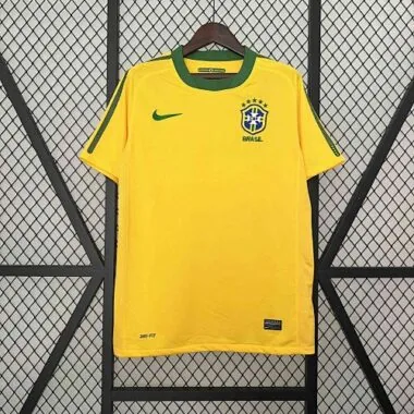 2010 Brazil Home Retro Kit Vintage Shirt Football AAAAJersey Supplier
