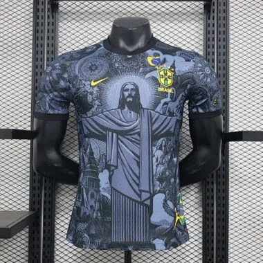 2024 Brazil Christ the Redeemer Special Kit Player Version Shirt Football Replicas Yupoo