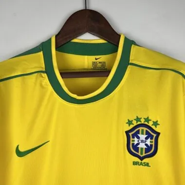 1998 Retro Long Sleeve Brazil Home S-XXL