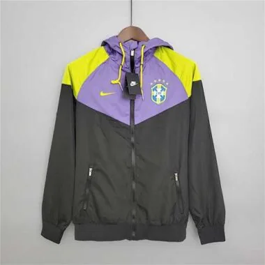 2021 Brazil purpleblack windbreaker