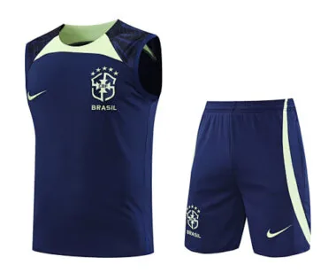 2022 Brazil vest Training Jersey blue