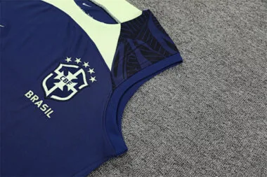 2022 Brazil vest Training Jersey blue
