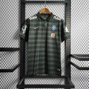 Brazil Polo Black Stripe