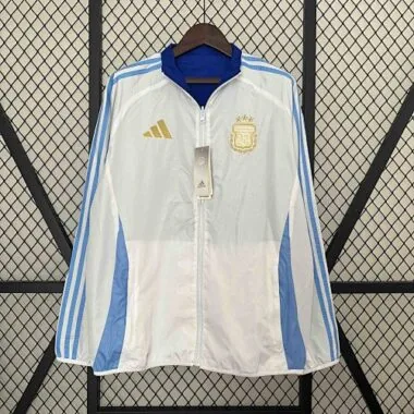 2024 Argentina Trench Coat Reversible Windbreaker Double-Sides Jacket Soccer