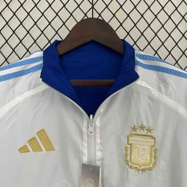 2024 Argentina Trench Coat Reversible Windbreaker Double-Sides Jacket Soccer
