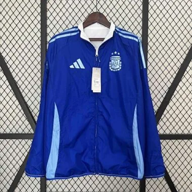 2024 Argentina Trench Coat Reversible Windbreaker Double-Sides Jacket Soccer