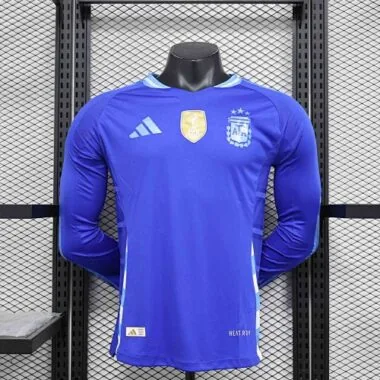 2024 Argentina Away Long Sleeve Kit Player Version Shirt Sport AAAAJersey Yupoo